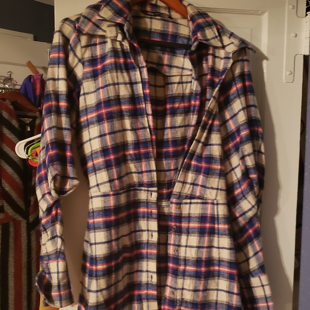 Zara flannel shirt.